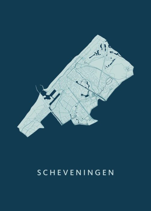Scheveningen Stadskaart poster