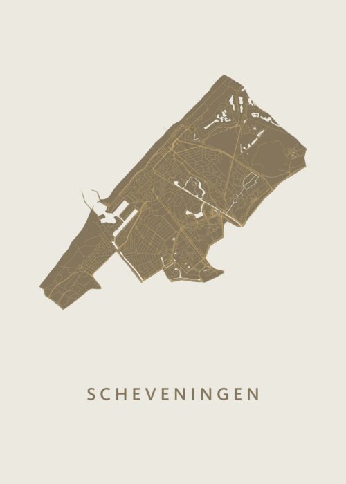 Scheveningen Stadskaart poster