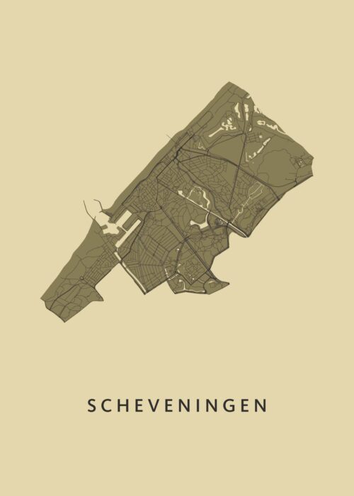 Scheveningen Stadskaart poster
