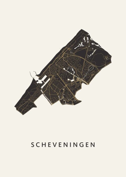 Scheveningen Stadskaart poster