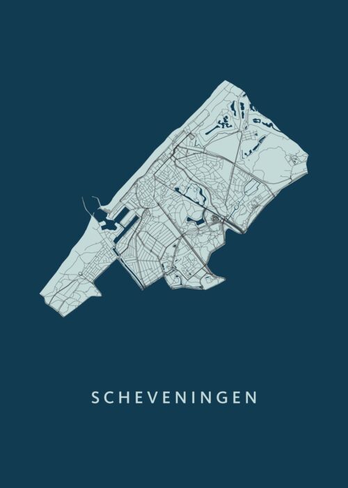 Scheveningen Stadskaart poster