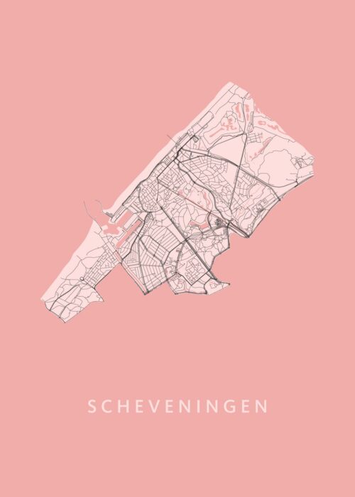 Scheveningen Stadskaart poster