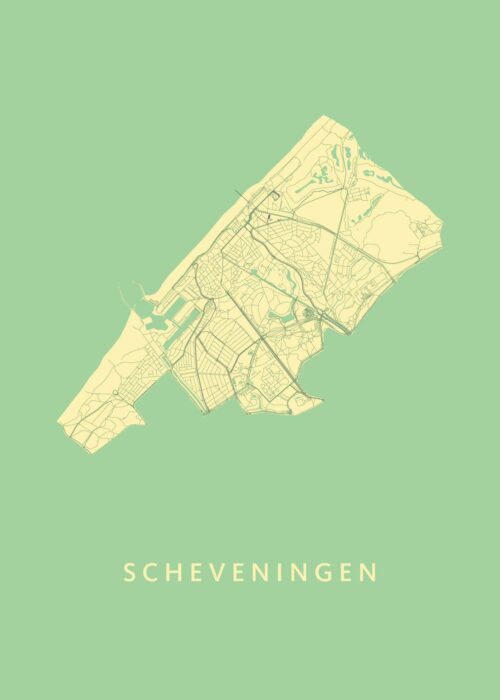 Scheveningen Stadskaart poster