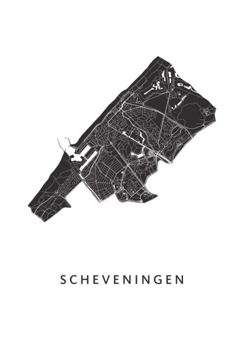 Scheveningen Stadskaart poster