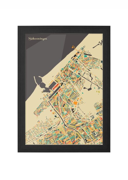 Scheveningen Ingelijst in Zwart lijst Kopen | Kunst in Kaart
