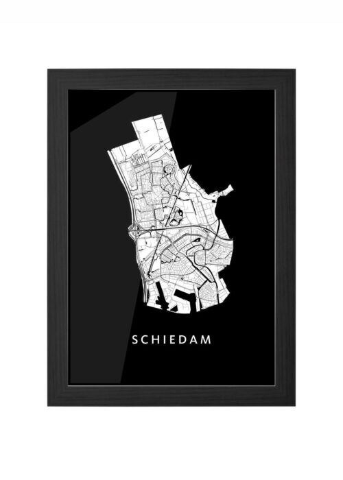 Schiedam Black Ingelijst in Zwart lijst Kopen | Kunst in Kaart