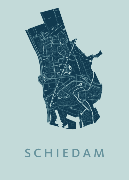 Schiedam Mint Stadskaart Poster Kopen