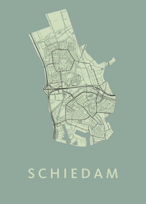 Schiedam Stadskaart - Olive