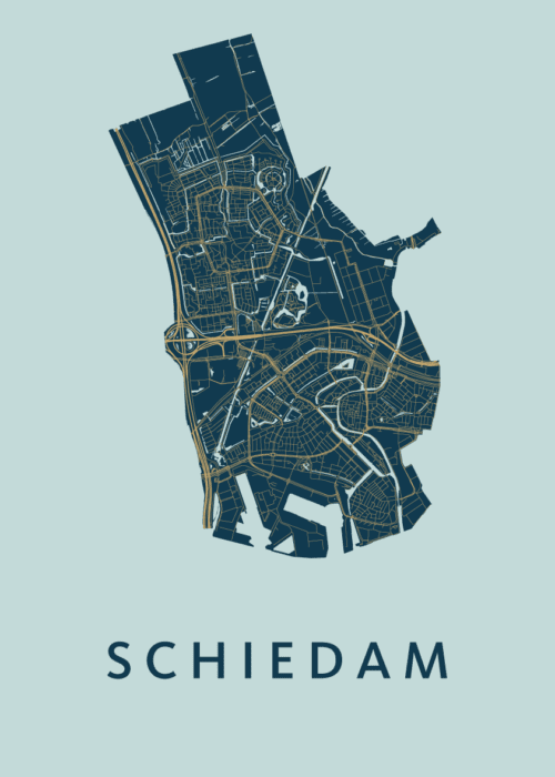 Schiedam Stadskaart - Prussian