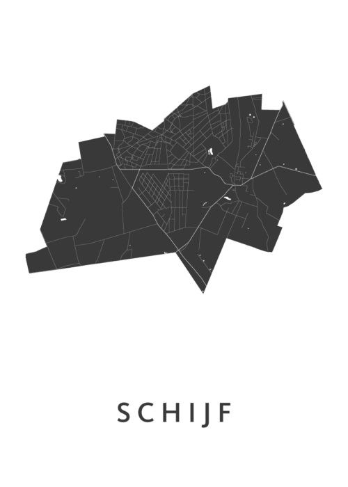 Schijf Stadskaart Poster Kopen