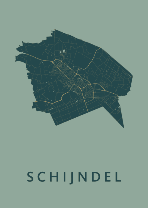 Schijndel Stadskaart poster Amazon