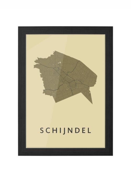 Schijndel GoldenRod Ingelijst in Zwart lijst Kopen | Kunst in Kaart