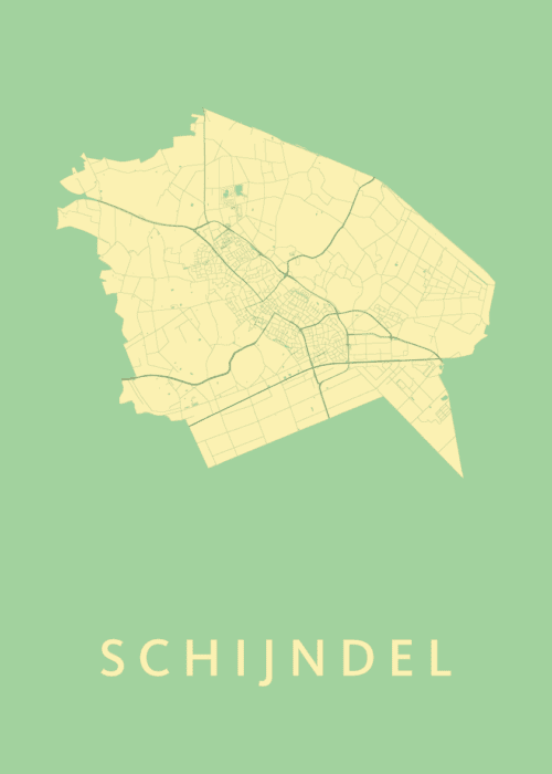 Schijndel Stadskaart poster Spring