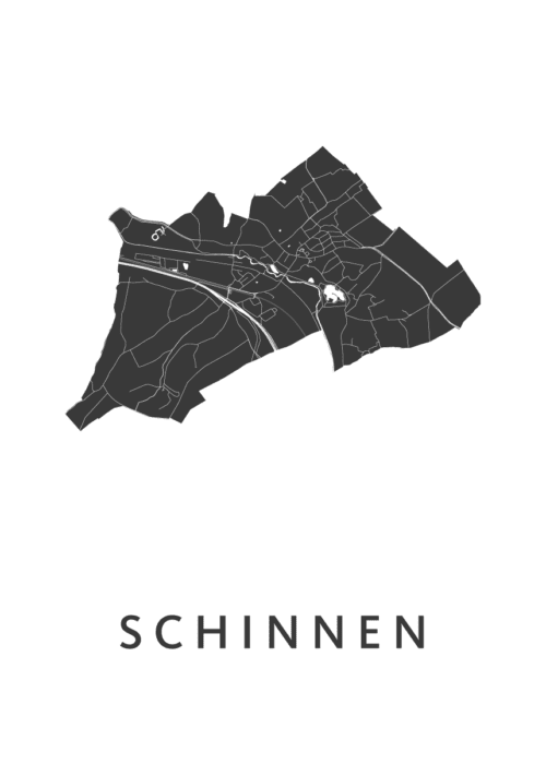 Schinnen Kaart Poster