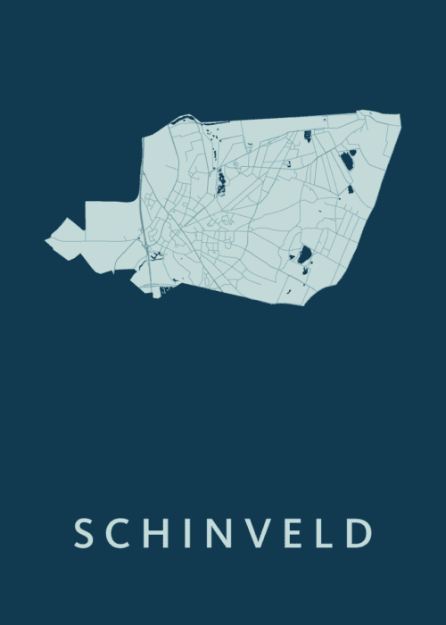 Schinveld Feldgrau Stadskaart Poster Kopen