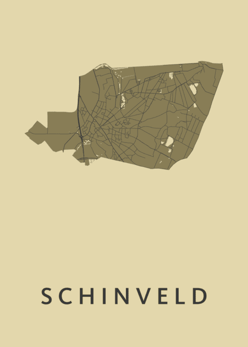 Schinveld GoldenRod Stadskaart Poster Kopen