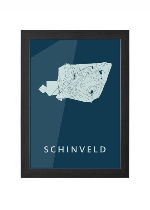 Schinveld Navy Ingelijst in Zwart lijst Kopen | Kunst in Kaart