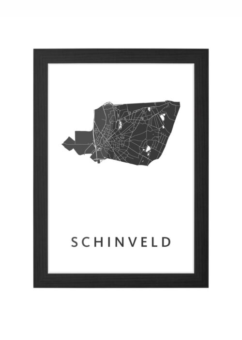Schinveld White Ingelijst in Zwart lijst Kopen | Kunst in Kaart