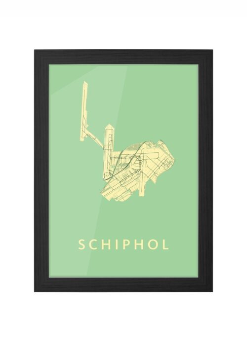 Schiphol Spring Ingelijst in Zwart lijst Kopen | Kunst in Kaart