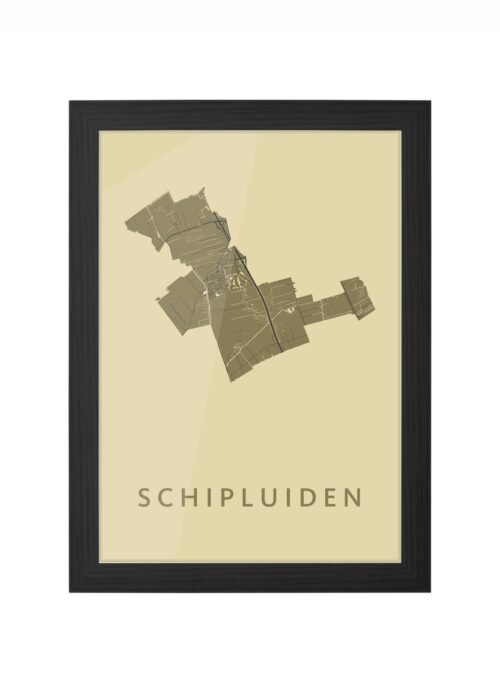 Schipluiden GoldenRod Ingelijst in Zwart lijst Kopen | Kunst in Kaart