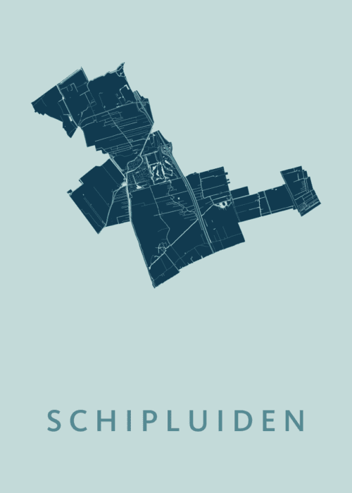 Schipluiden Mint Stadskaart Poster Kopen