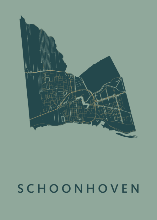 Schoonhoven Amazon Stadskaart Poster Kopen