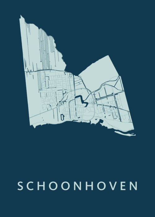 Schoonhoven Feldgrau Stadskaart Poster Kopen