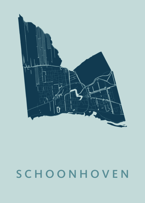 Schoonhoven Mint Stadskaart Poster Kopen