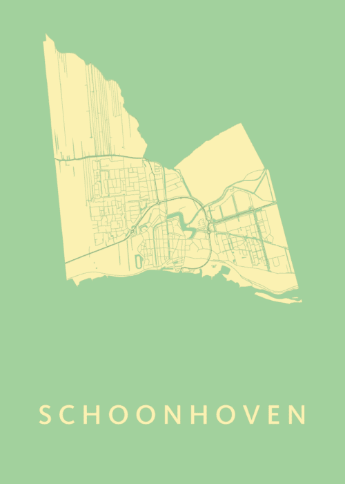 Schoonhoven Spring Stadskaart Poster Kopen
