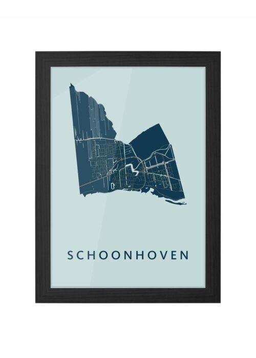 Schoonhoven Prussian Ingelijst in Zwart lijst Kopen | Kunst in Kaart