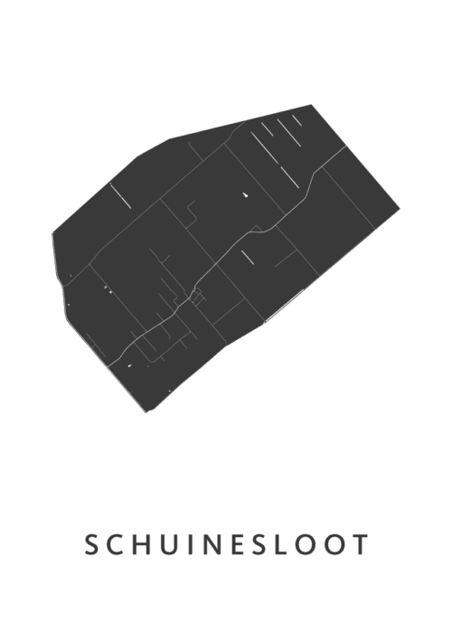 Schuinesloot Kaart Poster