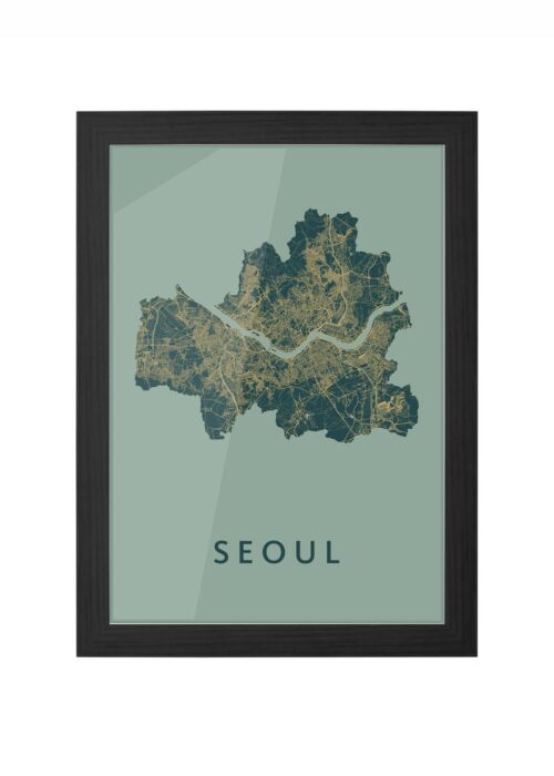 Seoul Amazon Ingelijst in Zwart lijst Kopen | Kunst in Kaart