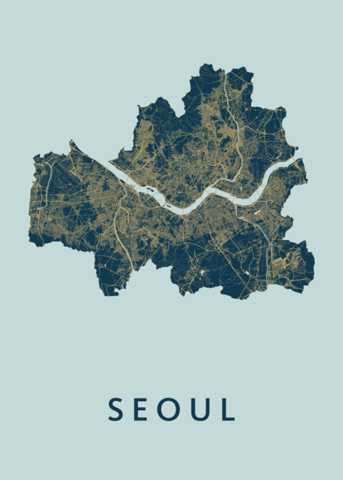 Seoul Stadskaart - Prussian