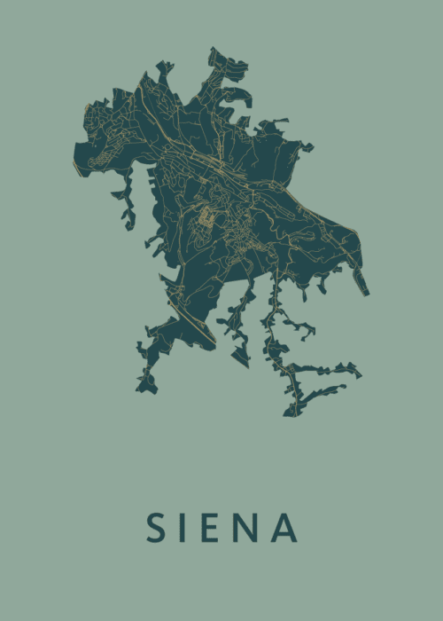 Siena Stadskaart poster Amazon