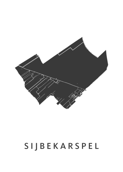 Sijbekarspel Kaart Poster