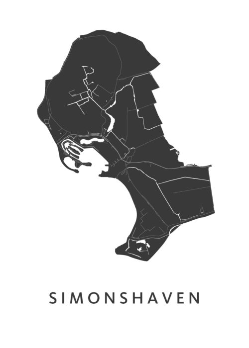 Simonshaven Stadskaart Poster Kopen