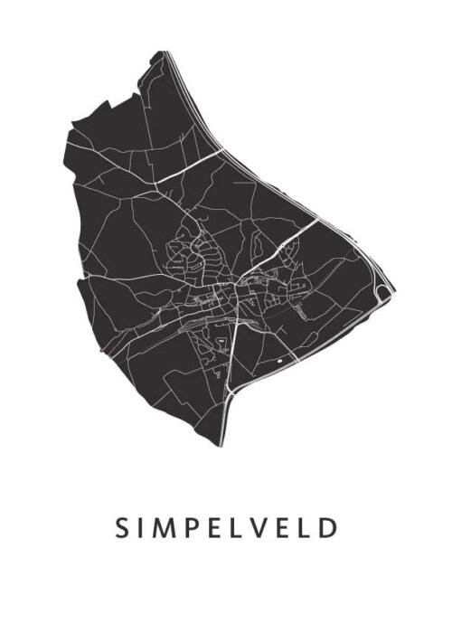 Simpelveld Stadskaart Poster Kopen
