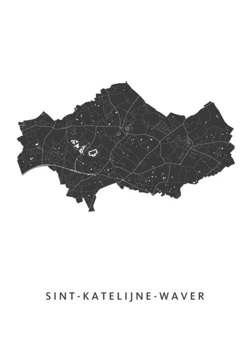 Sint-Katelijne-Waver Stadskaart Poster Kopen