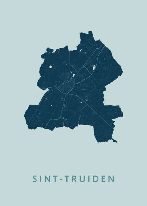 Sint-Truiden Stadskaart - Mint poster