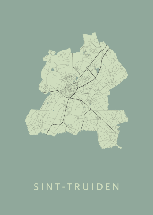 Sint-Truiden Stadskaart - Olive poster