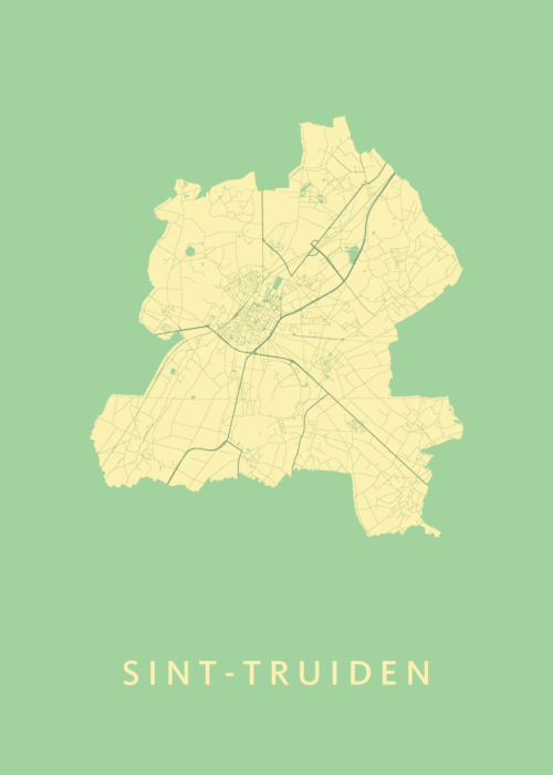 Sint-Truiden Stadskaart - Spring poster