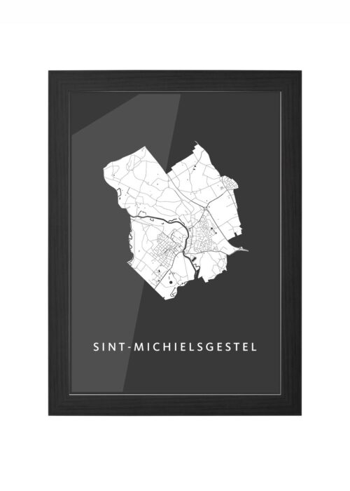 Sint-Michielsgestel Black Ingelijst in Zwart lijst Kopen | Kunst in Kaart