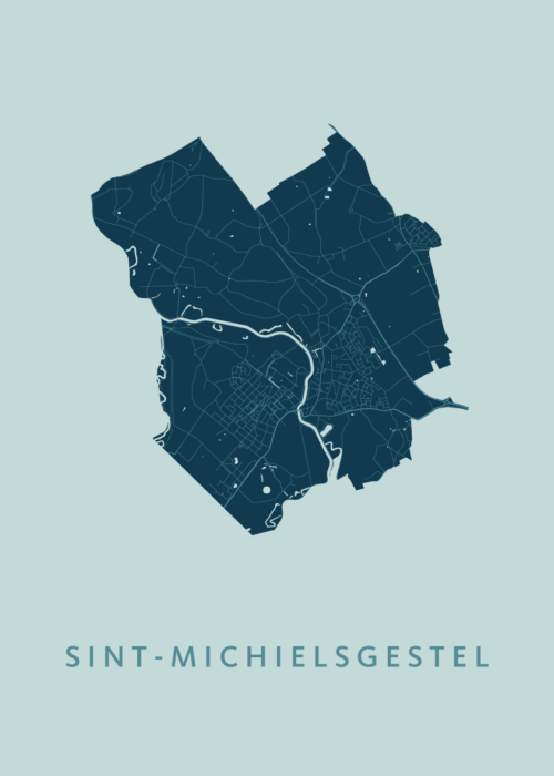 Sint-Michielsgestel Stadskaart poster Mint
