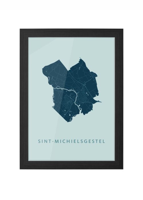 Sint-Michielsgestel Mint Ingelijst in Zwart lijst Kopen | Kunst in Kaart