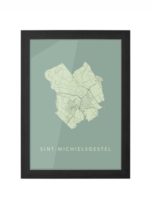 Sint-Michielsgestel Olive Ingelijst in Zwart lijst Kopen | Kunst in Kaart