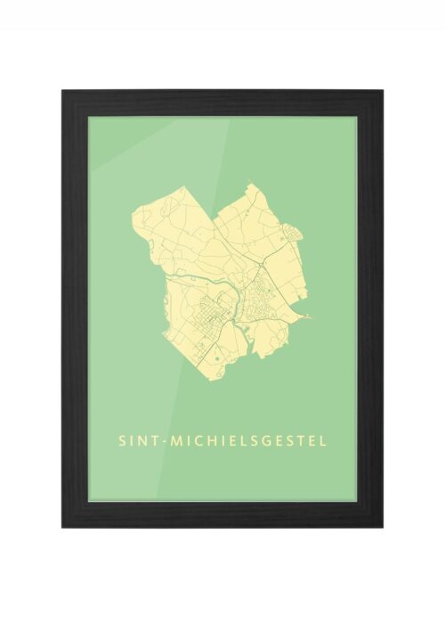 Sint-Michielsgestel Spring Ingelijst in Zwart lijst Kopen | Kunst in Kaart