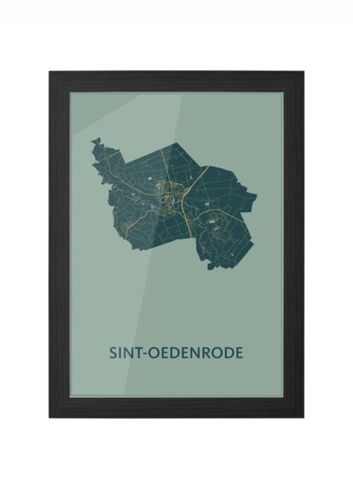 Sint-Oedenrode Amazon Ingelijst in Zwart lijst Kopen | Kunst in Kaart