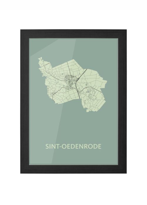 Sint-Oedenrode Olive Ingelijst in Zwart lijst Kopen | Kunst in Kaart