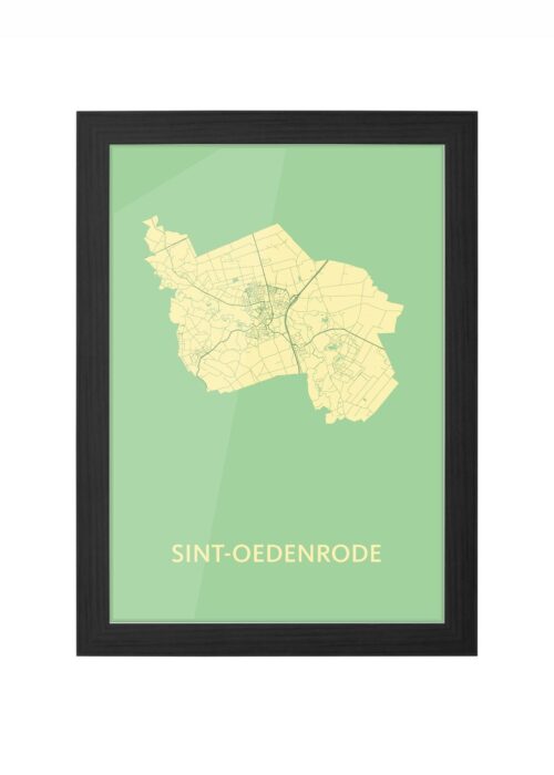 Sint-Oedenrode Spring Ingelijst in Zwart lijst Kopen | Kunst in Kaart