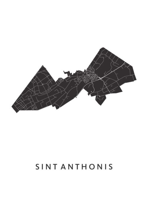 Sint Anthonis Stadskaart Poster Kopen